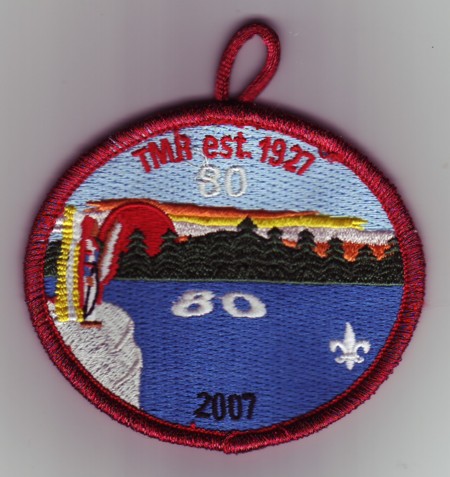 Ten Mile River Scout Camps 80th Anniversary Pocket Patch