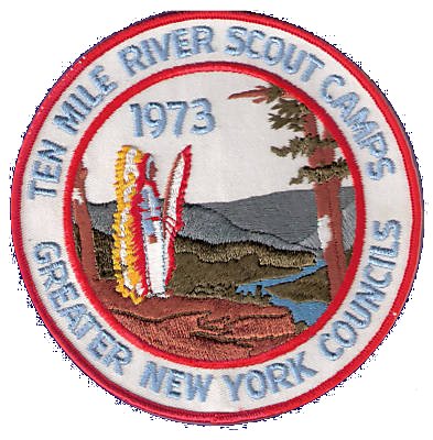 1973 Ten Mile river Scout Camp Jacket Patch